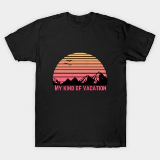 My Kind Of Vacation Distressed Peachy Sunset T-Shirt